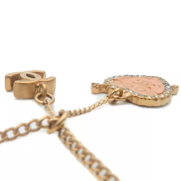 ❌SOLD❌RARE Vintage CHANEL Gold 10P CC Necklace - Picture 5 of 8